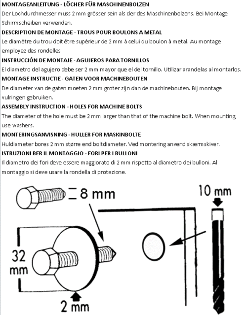 A drawing explaining how you should mount OK Plast feeders